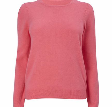Bhs Pink Supersoft Long Sleeve Crew Neck Jumper,