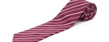 Bhs Pink Textured Stripe Tie, Pink BR66D05GPNK