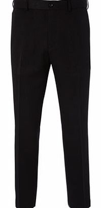 Bhs Plain Black Pinstripe Trouser, Black BR65P03ABLK