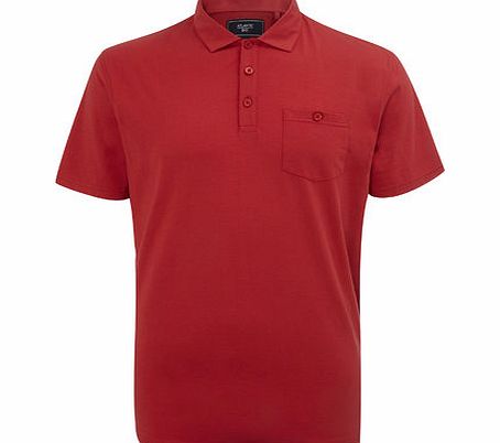 Bhs Plain Jersey Polo Top, Red BR52J01GRED