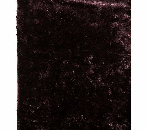 Bhs Plum high shine shimmer rug 140x200cm, plum
