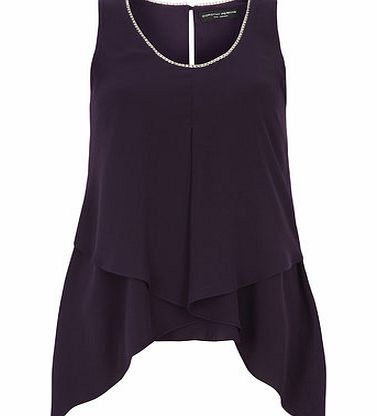 Bhs Plum Long Sleeve Floral Top, purple 19126960924