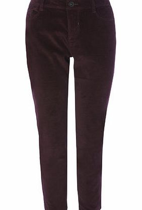 Bhs Plum Uncut Cord Ankle Grazer, plum 2207510964