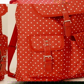Bhs Polka Dot coolbag rucksack, red 9576963874