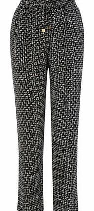 Printed Tapered Trousers, black 2206838513