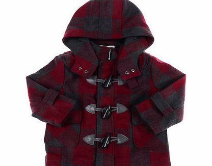 Bhs Pumpkin Patch Boys Charcoal Check Duffle,