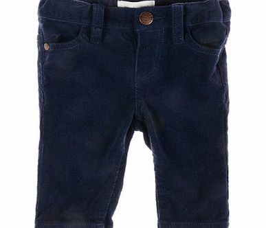 Bhs Pumpkin Patch Boys Dark Blue Cord Trousers, dark