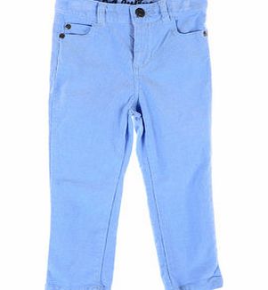 Bhs Pumpkin Patch Girls Blue Cord Trousers, blue