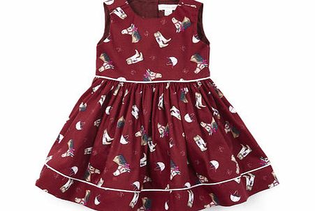 Bhs Pumpkin Patch Girls Purple Print Dress, purple