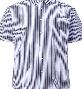 Purple  Blue Multi Stripe Shirt, Purple