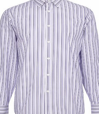 Bhs Purple Bengal Stripe Point Collar Shirt, Purple