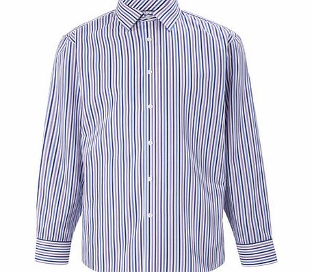 Bhs Purple Blue Multi Stripe Shirt, Purple BR66C20GPUR