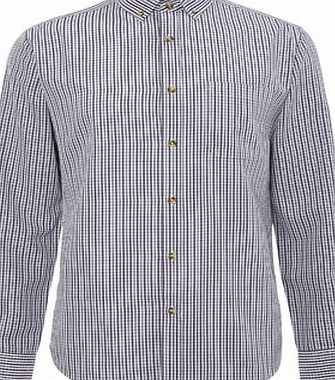 Bhs Purple Checked Soft Touch Shirt, Purple