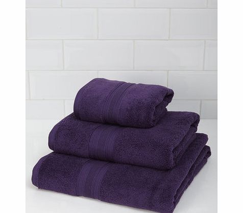 Bhs Purple Egyptian Zero Twist Towel, purple