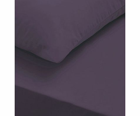Bhs Purple essentials single fitted sheet, purple