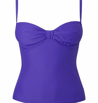 Bhs Purple Great Value Plain Tankini Top, purple