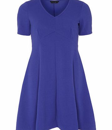 Bhs Purple Seam Crepe Jersey Dress, purple 19130230924