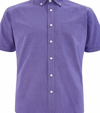 Bhs Purple Short Sleeve Shirt, Purple BR51P02FPUR