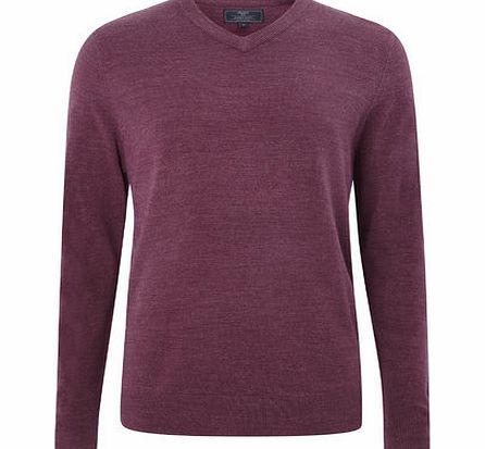 Bhs Purple Supersoft V Neck Jumper, PURPLE BR53A07GPUR