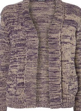 Bhs Purple Textured Edge Cardigan, purple 18980090924