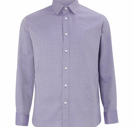 Bhs Purple Twill Double Cuff Shirt, Purple BR66C23FPUR