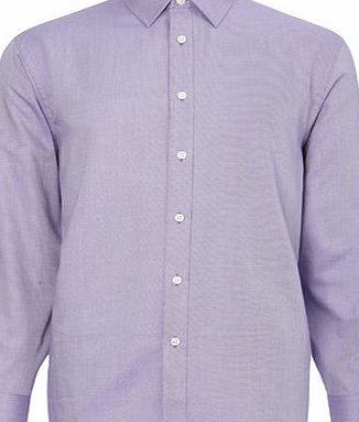 Bhs Purple Twill Point Collar Shirt, Purple
