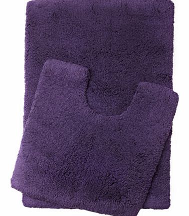 Purple Ultimate bath and pedestal mats range,