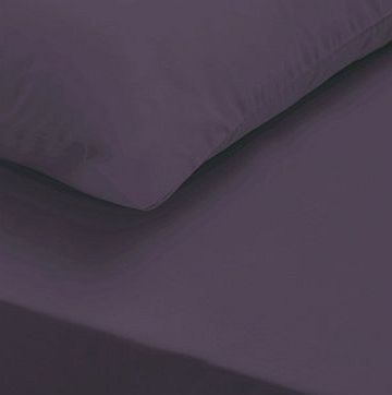 Bhs Purple Ultrasoft Fitted Sheet, purple 1893970924