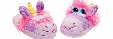 Bhs Purple Unusual Unicorn Stompeez Slippers, purple