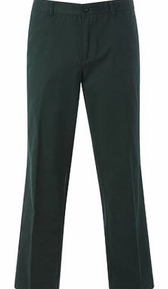 Bhs Racing Green Flat Front Chinos, Green BR58A05FGRN