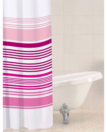 Bhs Raspberry Sabichi horizontal stripe shower