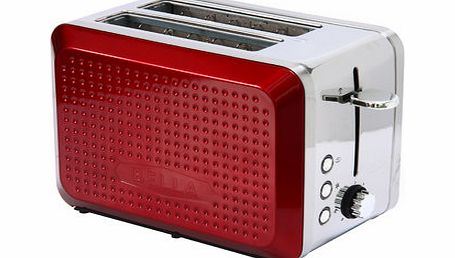 Bhs Red Bella Dots 2 Slice Toaster, red 9570803874