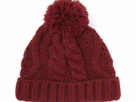 Bhs Red Bobble Hat, red 1617813874