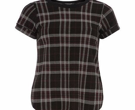 Bhs Red Check Ponte Top, red 19129143874