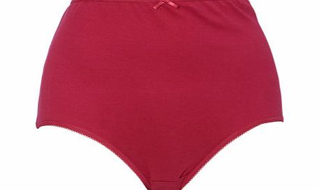 Bhs Red Cotton Full Brief, red 4803843874