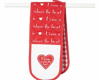 Bhs Red Home Is Where The Heart is Double Oven