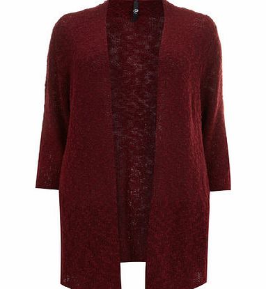 Bhs Red Open Stitch Cardigan, red 12610943874