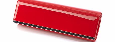 Bhs Red Patent Box Clutch Bag, red 3124723874