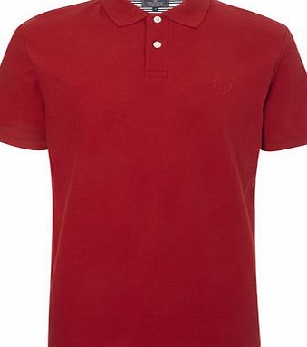 Bhs Red Plain Cotton Pique Polo Shirt, Red BR52P03GRED