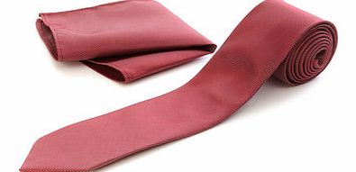 Bhs Red Silver Dot Tie and Hanky Set, Red BR66D27ERED