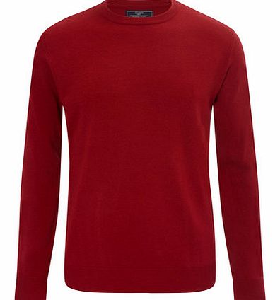 Red Supersoft Crew Neck Jumper, Red BR53A05FRED