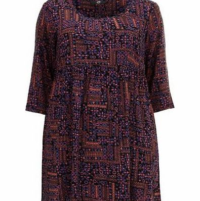 Bhs Red Tile Print Smock Tunic, red 12610873874