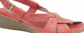 Bhs Red TLC Cross Vamp Wedge Sandals, red 2846283874