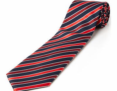 Bhs Red, White and Navy Stripe Tie, Red BR66D23ERED