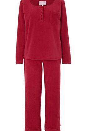 Bhs Red Womens Fleece Pyjama Set, red 731733874