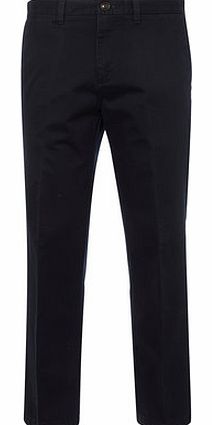 Regular Fit Navy Chinos with Stretch, Blue