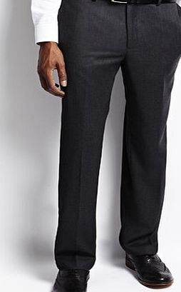 Bhs Regular Grey Birdseye Trousers, Grey BR64R06FGRY