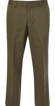 Bhs Relaxed Fit Khaki Chinos, Green BR58R01FGRN