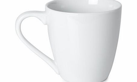 Bhs Retro round set of 4 white mug pack, white