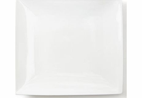 Bhs Retro sharp square dinner plate, white 9566850306